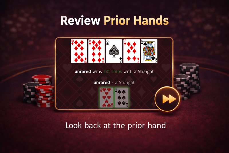 Last Hand History interface preview